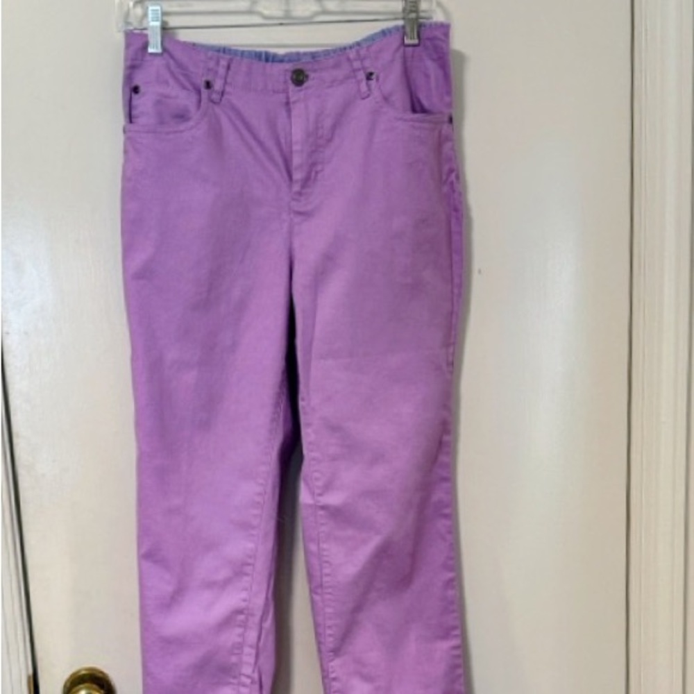 Appleseed's Lavender Straight-Leg 5-Pocket Jeans